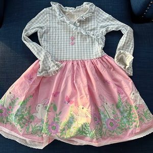 Eleanor Rose VGUC Size 7/8 Easter Bunnies spring dress